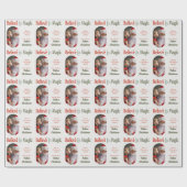 Van Santa Geloof in Magic Rounded Lozenge Foto Cadeaupapier (Vlak)