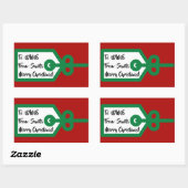 Van Santa Gift Label (Vel)