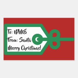 Van Santa Gift Label
