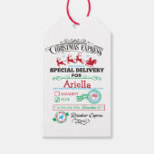 Van Santa Gift Label Cadeaulabel (Voorkant)