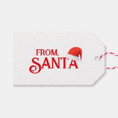 Van Santa Gift Label Cadeaulabel (Voorkant (Horizontaal))