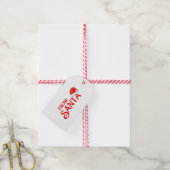 Van Santa Gift Label Cadeaulabel (Met Touw)