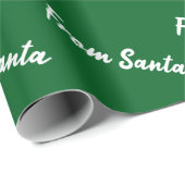 Van Santa groen cadeaupapier (Rol Hoek)