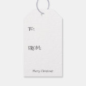 Van Santa Holiday Gift Label Cadeaulabel (Achterkant)