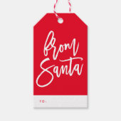 Van Santa Holiday Gift Labels Cadeaulabel (Voorkant)