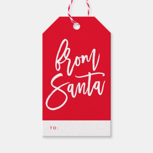 Van Santa Holiday Gift Labels Cadeaulabel (Voorkant)