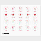 Van Santa Lieve Aangepaste Kinderen Kerstcadeau Ronde Sticker (Vel)