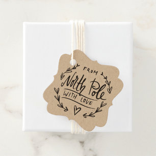 Van Santa met liefde Noordpool cadeau Bedankjes Labels