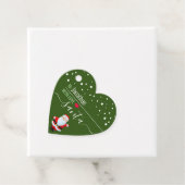 Van Santa Personalized Green kerstcadeaus Label (In situ)