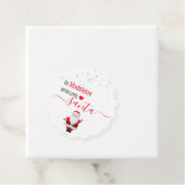 Van Santa Personalized White kerstcadeaus Label (In situ)