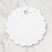 Van Santa Personalized White kerstcadeaus Label (Achterkant)