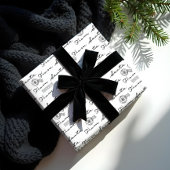 Van Santa Post Parcel Wit Cadeaupapier