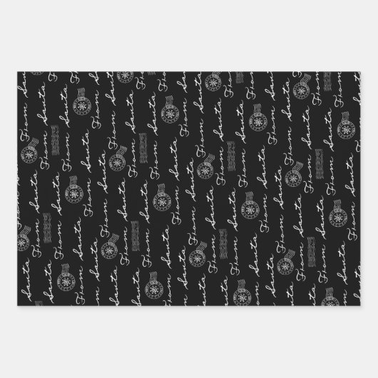 Van Santa Post Parcel Wit Inpakpapier Vel (Voorkant 2)