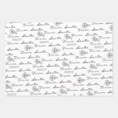 Van Santa Post Parcel Wit Inpakpapier Vel (Voorkant)