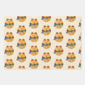 Van Santa Schattige Cat Funny Hamster Wrapping Pap Inpakpapier Vel (Voorkant)