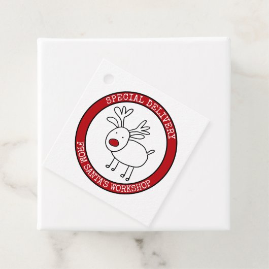 Van Santa Speciale Levering Gepersonaliseerd Bedankjes Labels (In situ)