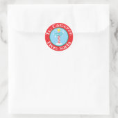 Van Santa sticker aangepaste naam Noordpool bord (Tas)