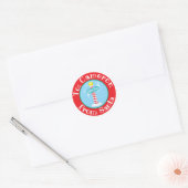 Van Santa sticker aangepaste naam Noordpool bord (Envelop)
