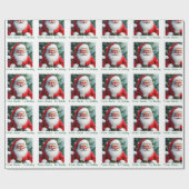 Van Santa Voeg de naam van het kind toe Een specia Cadeaupapier (Vlak)