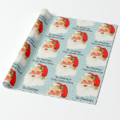 Van Santa Voeg kindernaam toe Gemakkelijk lezen Jo Cadeaupapier (Uitgerold)