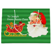 Van Santa Voeg kindernaam toe Gemakkelijk lezen Jo Groot Cadeauzakje (Voorkant)