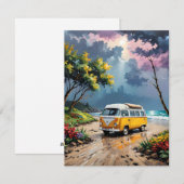 Van Scene op Strand F Feestdagenkaart (Voorkant / Achterkant)