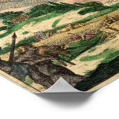 van Schagen Wereldkaart 1680 Poster (Hoek)