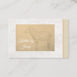 Van schapen afkomstig visitekaartje