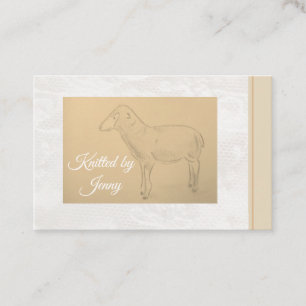 Van schapen afkomstig visitekaartje