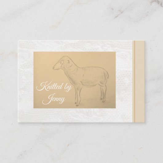 Van schapen afkomstig visitekaartje (Voorkant)