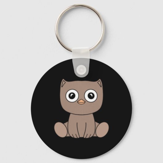 van Schattige Kawaii Hedgehog-Sticker Sleutelhanger (Voorkant)