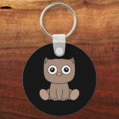 van Schattige Kawaii Hedgehog-Sticker Sleutelhanger (Voorkant)