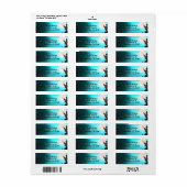 Van schemering tot dageraad blauwe nacht adreslabe etiket (Full Sheet)