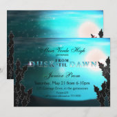 Van SCHEMERING tot DAGERAAD Huwelijks Prom Party U Kaart (Voorkant / Achterkant)