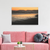 Van schemering tot schemering aan de kust foto-afd canvas afdruk (Insitu (Woonkamer))