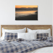 Van schemering tot schemering aan de kust foto-afd canvas afdruk (Insitu (Slaapkamer))
