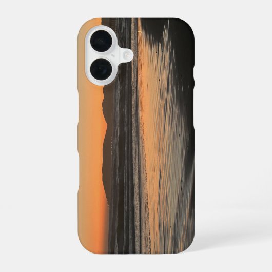 Van schemering tot schemering aan de strand foto a iPhone 16 hoesje (Achterkant)