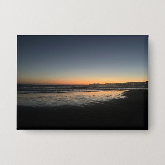 Van schemering tot schemering bij het Beach Photo  Button (Voorkant)