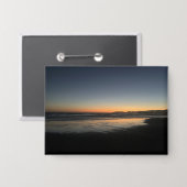 Van schemering tot schemering bij het Beach Photo  Button (Voorkant / Achterkant)