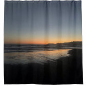 Van schemering tot schemering bij het Beach Photo  Douchegordijn (Voorkant)