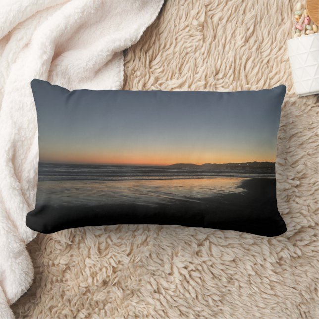 Van schemering tot schemering bij het Beach Photo  Kussen (Deken)