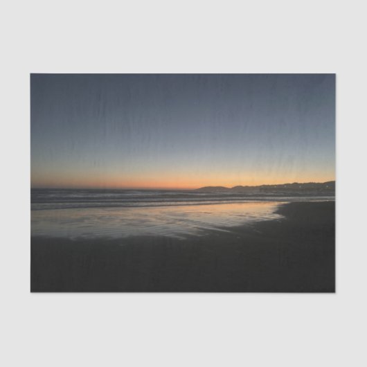 Van schemering tot schemering bij het Beach Photo  Tissuepapier (Voorkant)