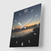 Van schemering tot schemering bij het Beach Photo  Vierkante Klok (Hoek)