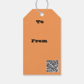 Van schemering tot schemering op het strand Foto a Cadeaulabel (Achterkant)