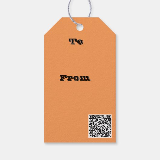 Van schemering tot schemering op het strand Foto a Cadeaulabel (Achterkant)