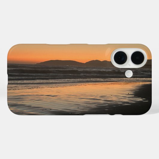 Van schemering tot schemering op het strand Foto a Case-Mate iPhone Case (Achterkant (horizontaal))