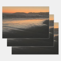 Van schemering tot schemering op het strand Foto a