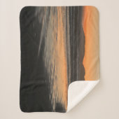 Van schemering tot schemering op het strand Foto a Sherpa Deken (Voorkant)