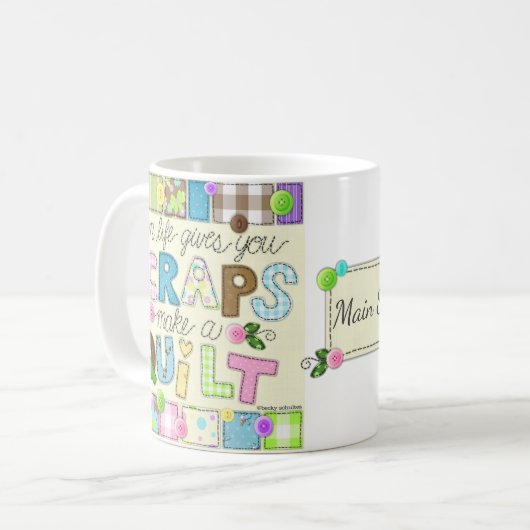 "Van scrapen tot kantelen" Aangepaste bug Koffiemok (Voorkant links)