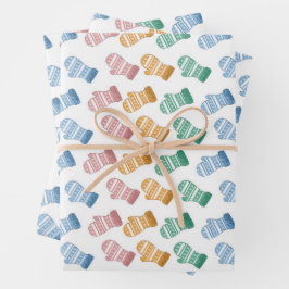 Van Scratch Sketch Mitten Gift Wrap Inpakpapier Vel